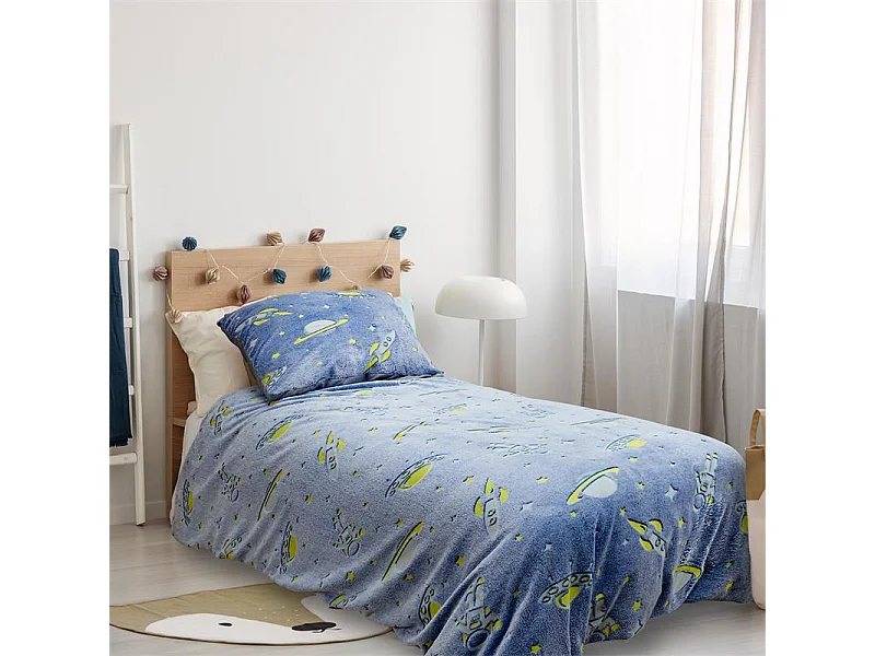 Parure De Lit Phosphorescent 140x200cm Multicolore