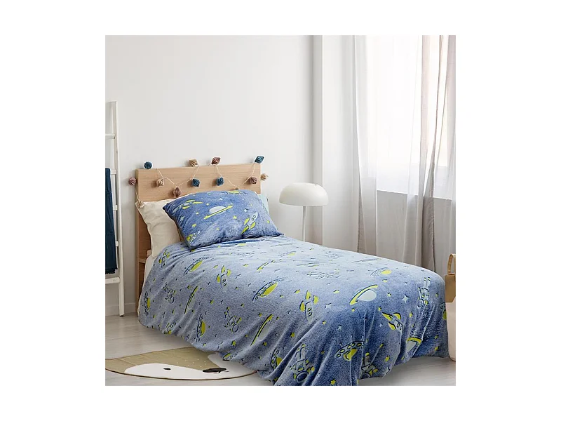 Parure De Lit Phosphorescent 140x200cm Multicolore