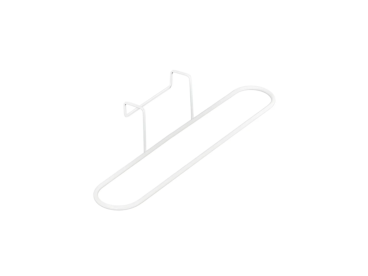 Porte-Serviette en Métal "Pour Porte" 27cm Blanc