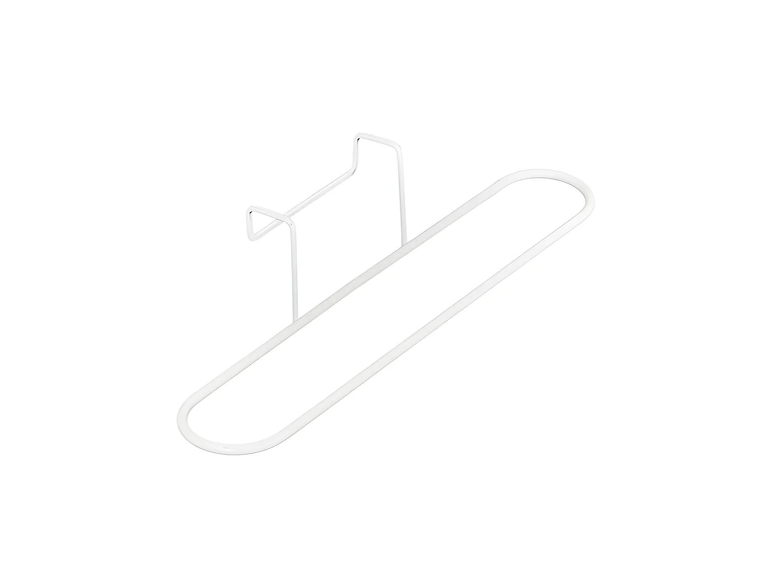 Porte-Serviette en Métal "Pour Porte" 27cm Blanc