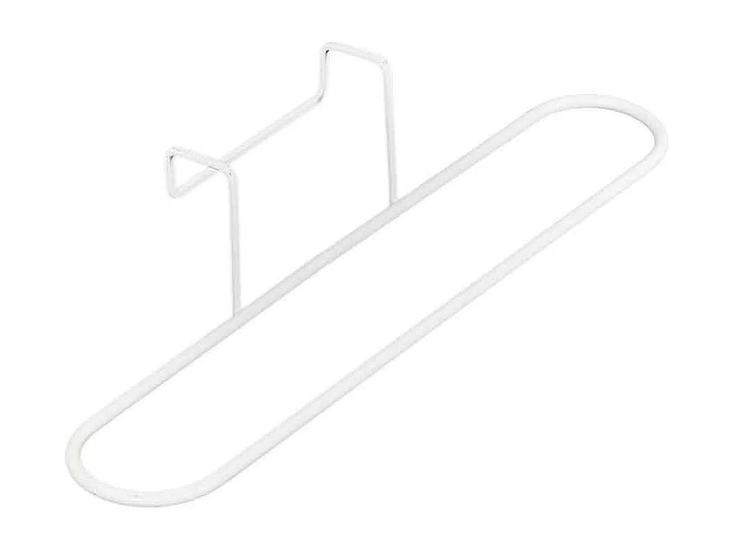 Porte-Serviette en Métal "Pour Porte" 27cm Blanc