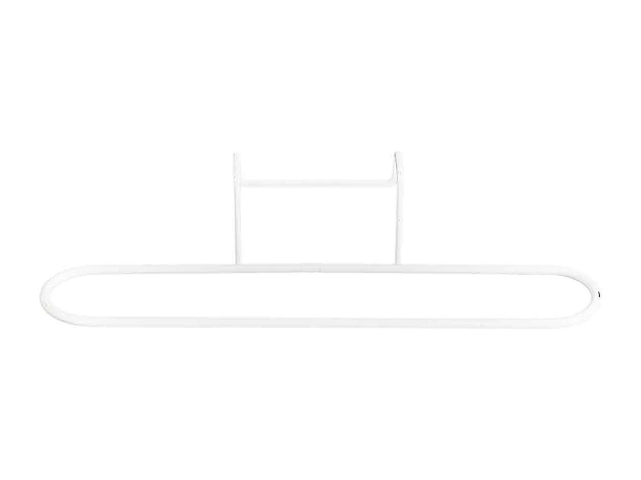 Porte-Serviette en Métal "Pour Porte" 27cm Blanc