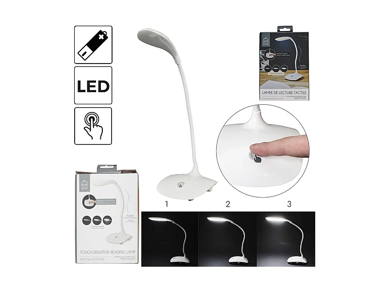 Lampe De Lecture Tactile Blanc