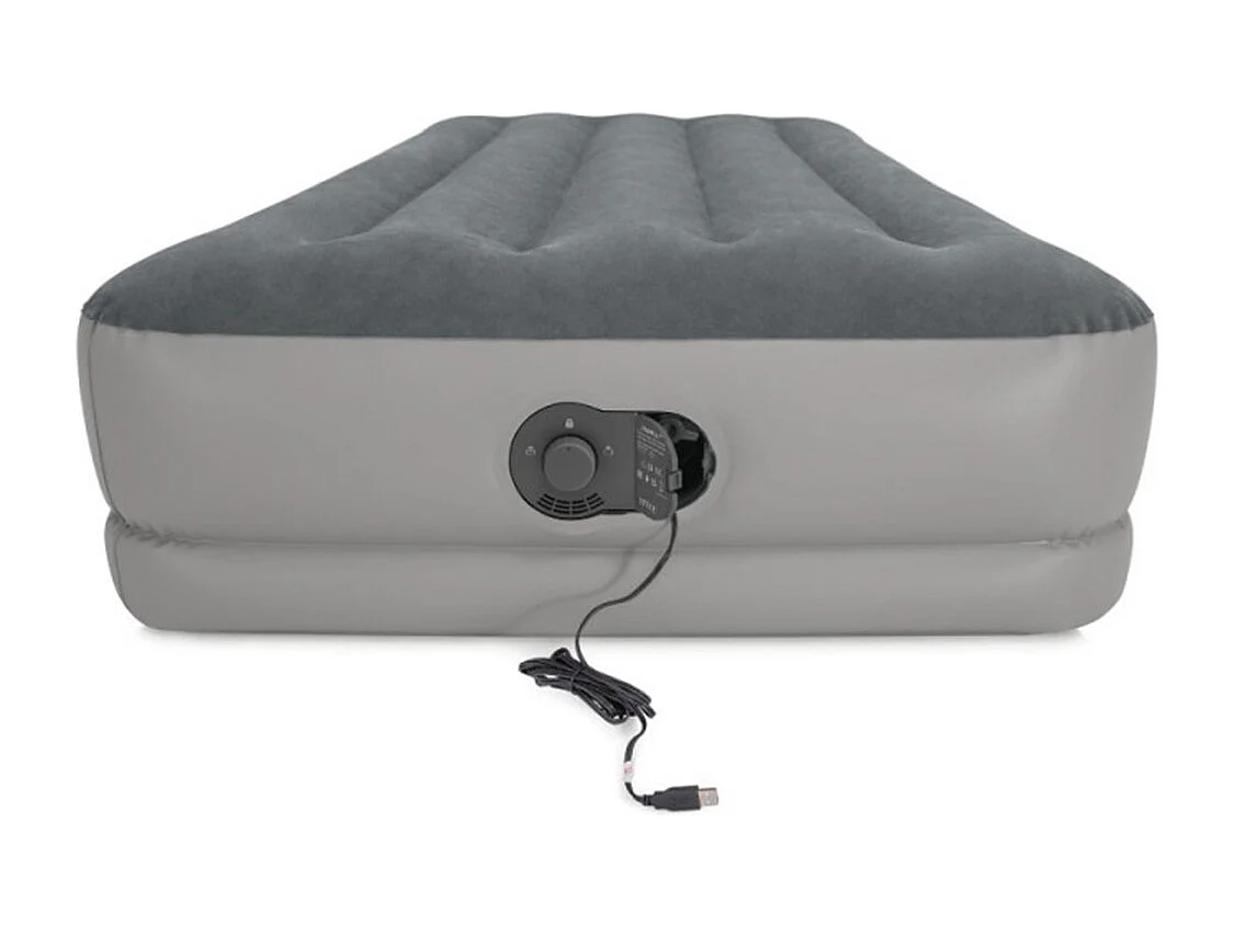 Matelas Gonflable 1 Place Électrique "Flex" 191cm Gris