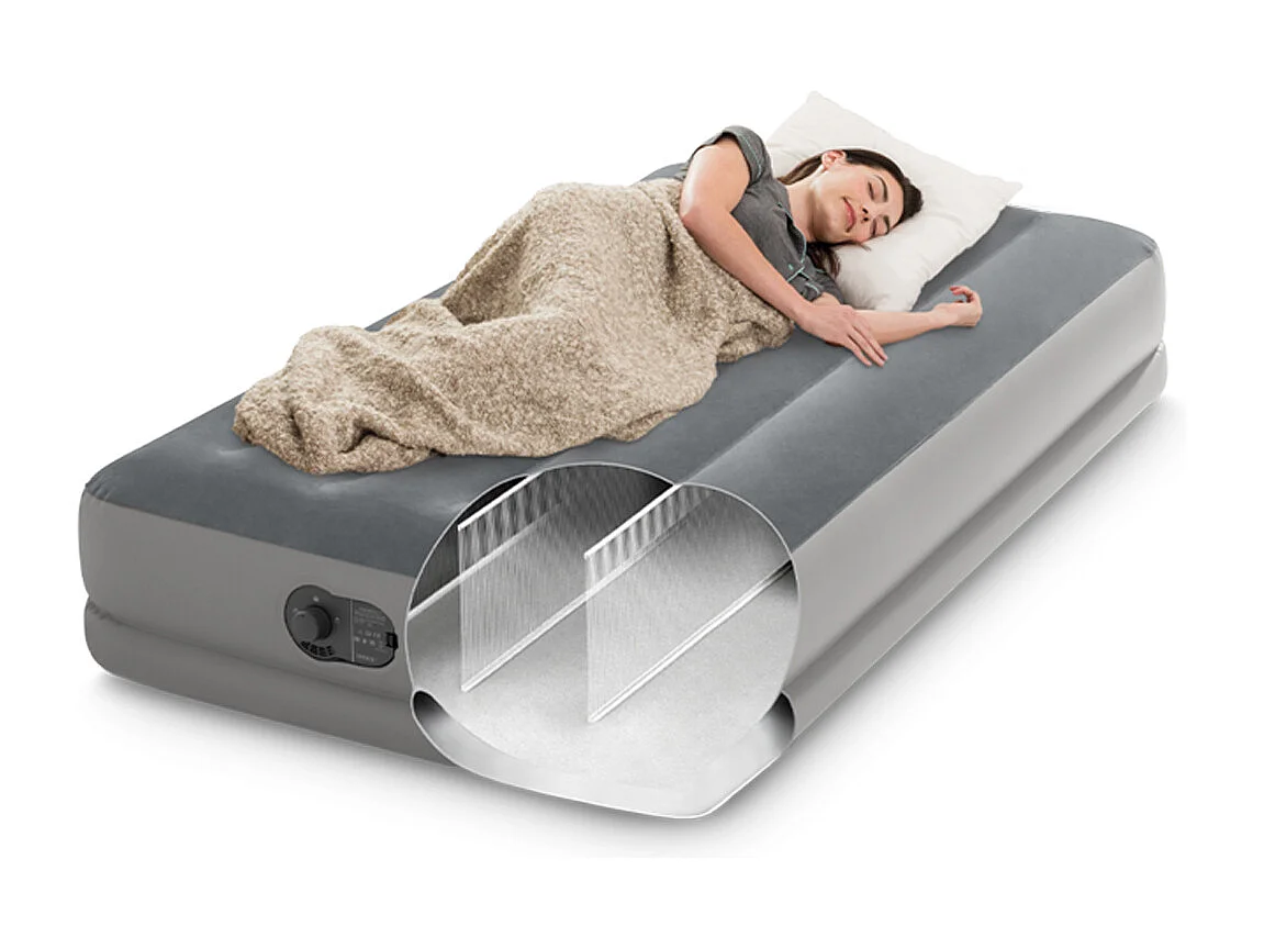 Matelas Gonflable 1 Place Électrique "Flex" 191cm Gris