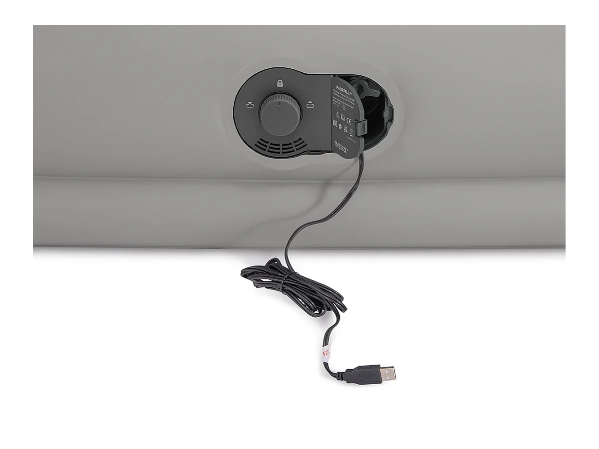 Materasso Gonfiabile Matrimoniale Prestige Mid-Rise - Grigio - 152 x 203 x 30 cm