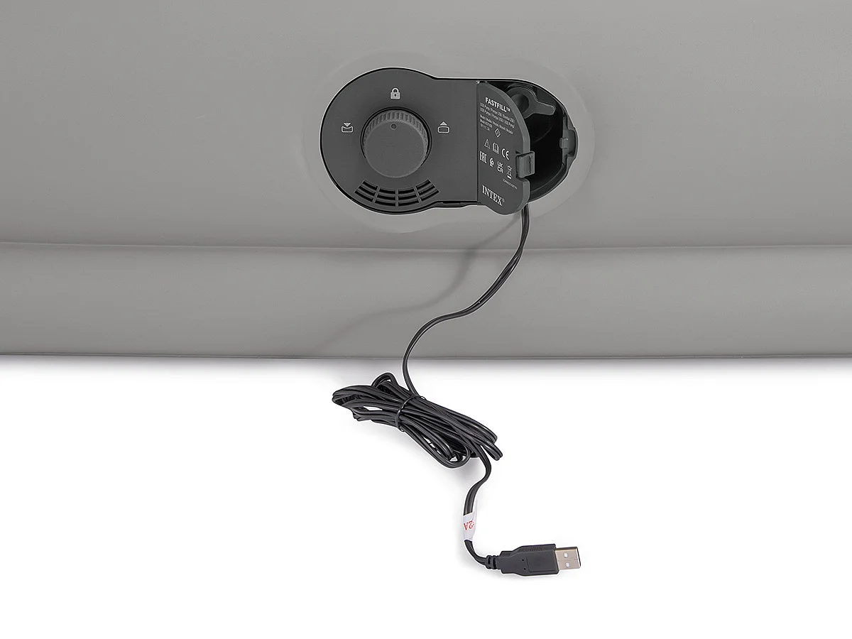 Materasso Gonfiabile Matrimoniale Prestige Mid-Rise - Grigio - 152 x 203 x 30 cm