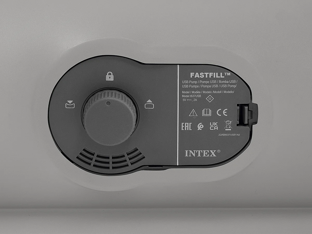 Matelas Gonflable 2 Places Électrique "Flex" 203cm Gris