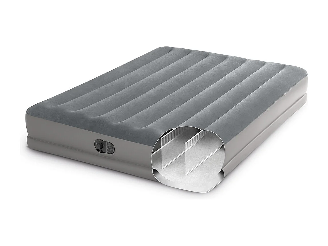 Matelas Gonflable 2 Places Électrique "Flex" 203cm Gris