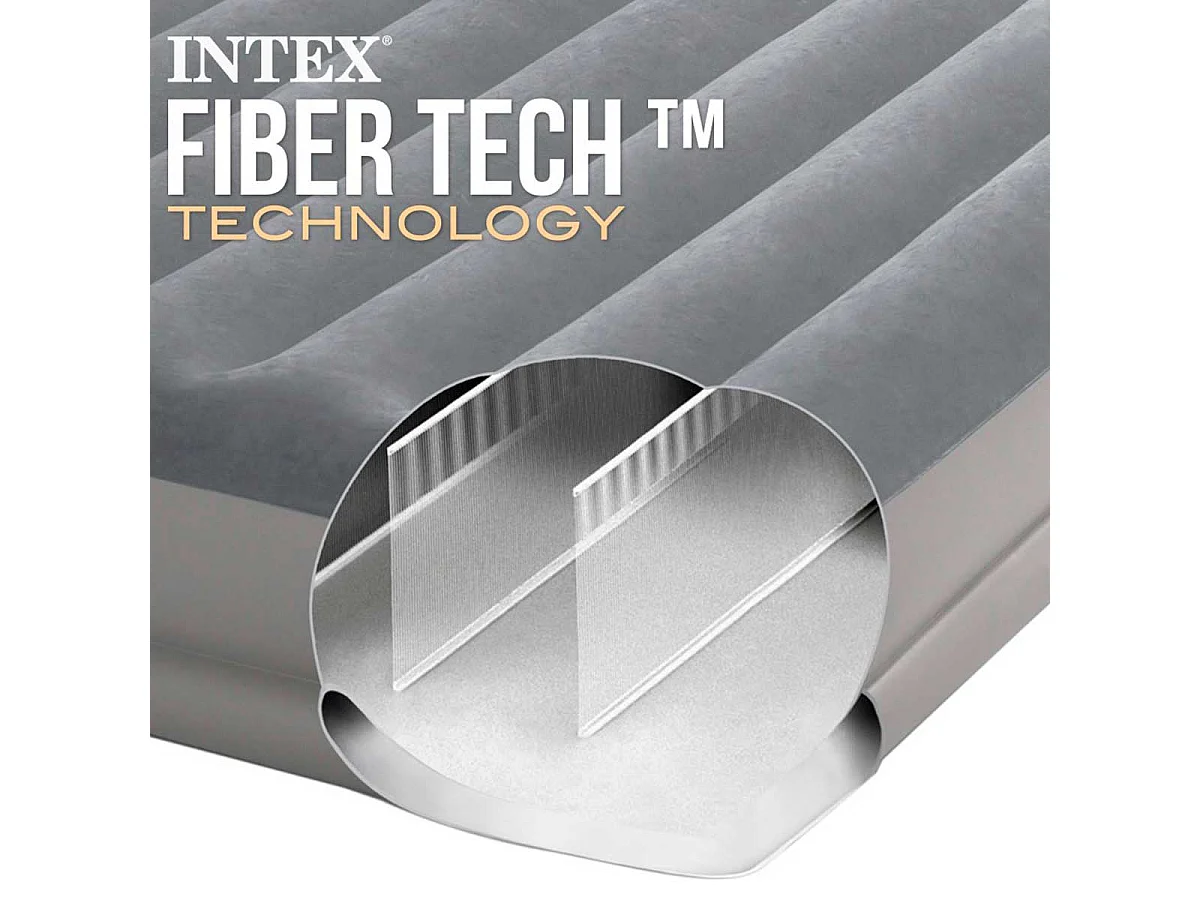 Matelas Gonflable 2 Places Électrique "Flex" 203cm Gris