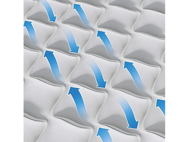 Materasso Gonfiabile Matrimoniale Supreme Air-Flow - Grigio - 99 x 191 x 51 cm