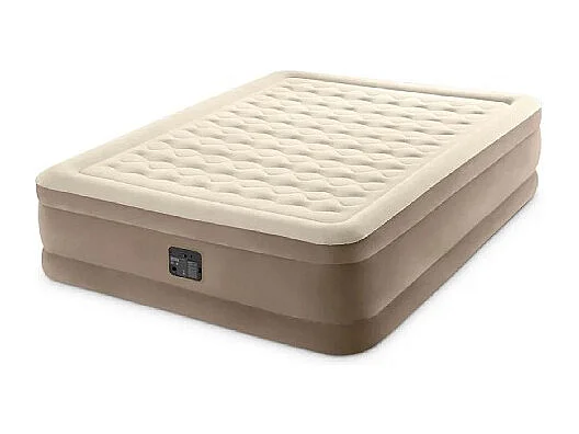 Materasso Gonfiabile Matrimoniale Ultra Plush - Beige - 152 x 203 x 46 cm