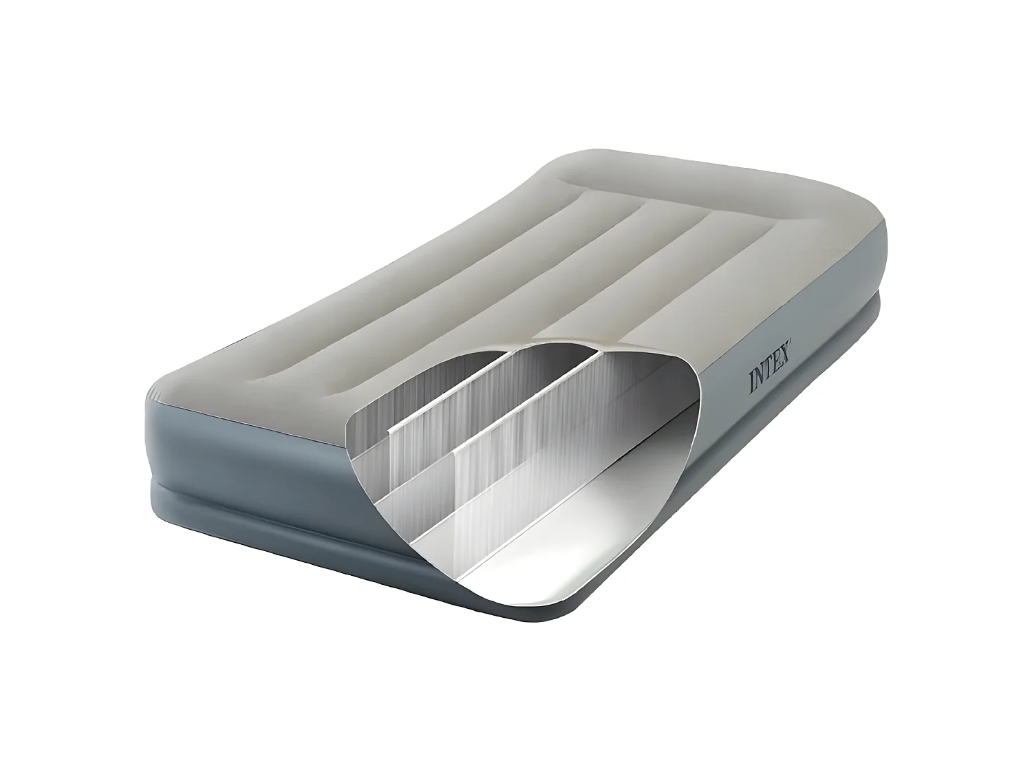 Matelas Gonflable Électrique 1 Place "Midrise" 191cm Gris