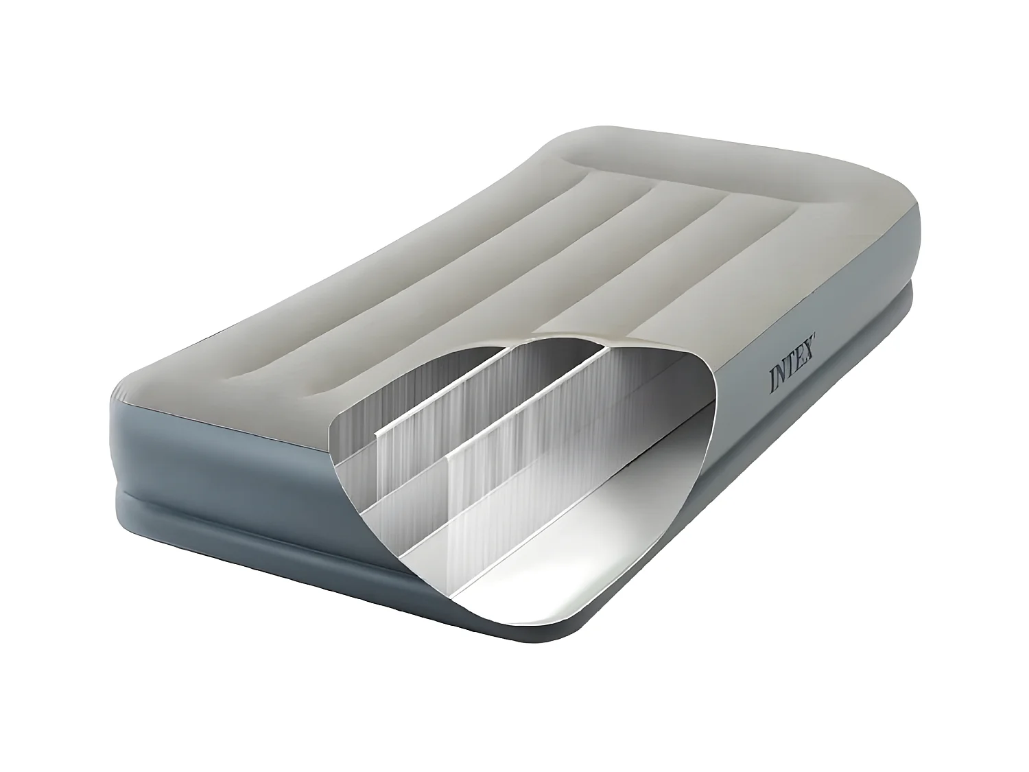 Matelas Gonflable Électrique 1 Place "Midrise" 191cm Gris