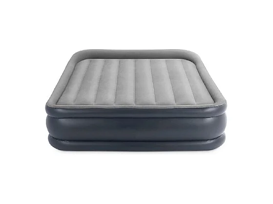 Matelas Gonflable Électrique 2 Places "Fibertech Luxe" Gris