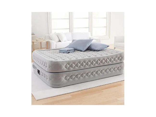 Materasso Gonfiabile Matrimoniale Supreme Air-Flow - Grigio - 152 x 203 x 51 cm