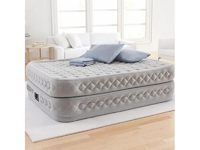 Matelas Double Supreme Air-Flow - Gris - 152x203x51 cm - Intex