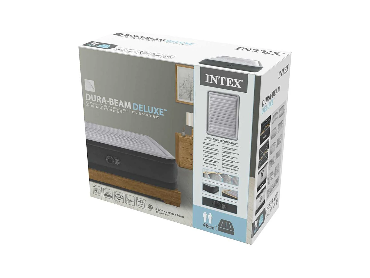 Cama inflable Dura-Beam Deluxe Comfort Plush 152x203x46 cm