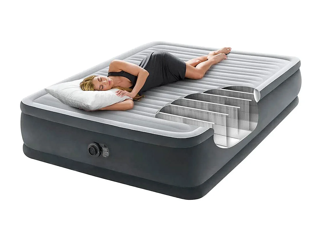 Lit gonflable Dura-Beam Deluxe Comfort Plush 152x203x46 8cm