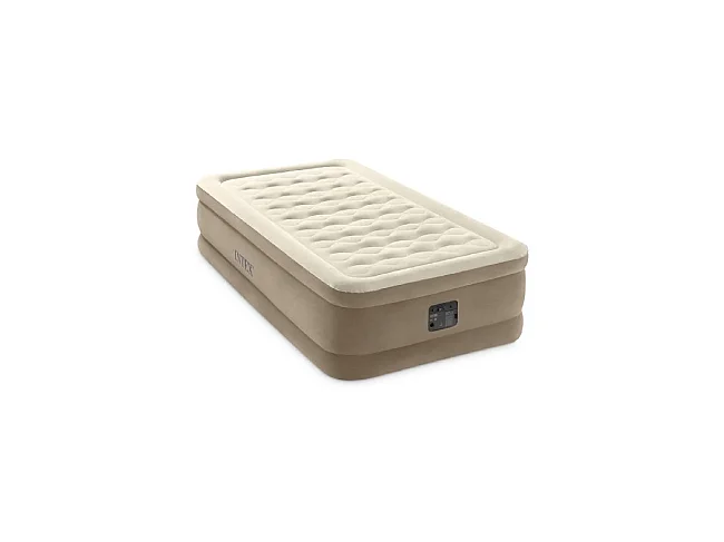 Materasso Gonfiabile Singolo Ultra Plush - Beige - 99 x 191 x 46 cm