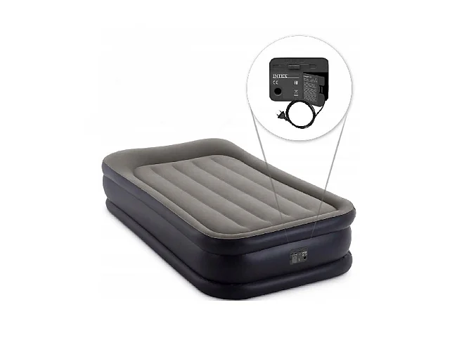 Matelas 1 Place Total - Gris - 99x191x42 cm - Intex