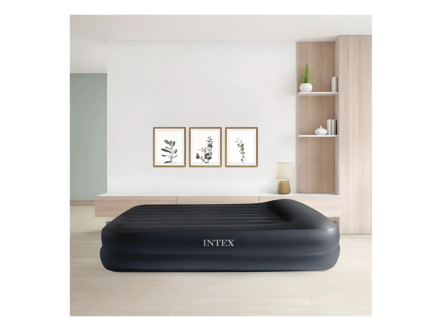 Materasso Gonfiabile Matrimoniale Prestige Rest Raised - Blu - 152 x 203 x 42 cm