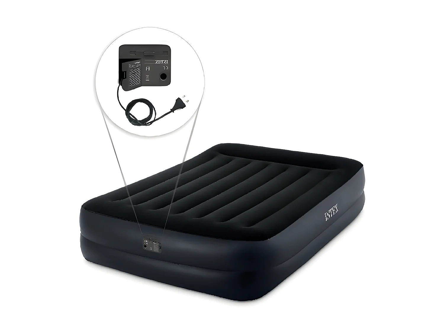 Materasso Gonfiabile Matrimoniale Prestige Rest Raised - Blu - 152 x 203 x 42 cm