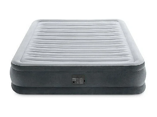 Matelas Gonflable Électrique 2 Places "Confort" 191cm Gris Clair