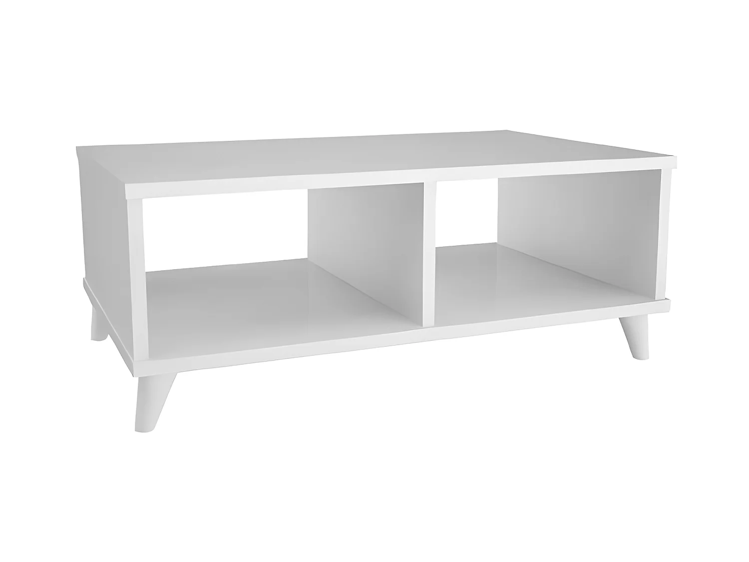 Table Basse Victoria - Blanc - 80x50x35 cm - Homemania
