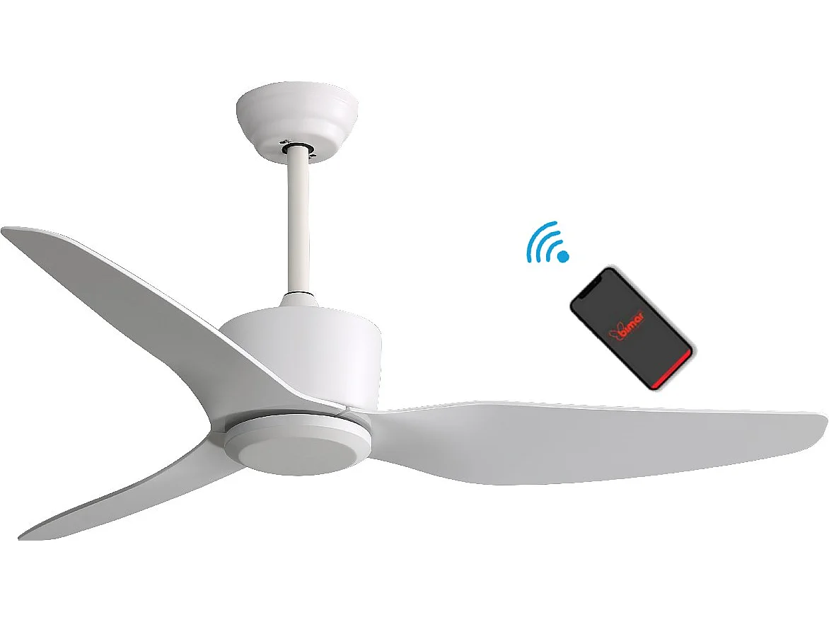 Ventilatore da Soffitto Eolo - Bimar - Bianco - 132 x 37,5 x 132 cm