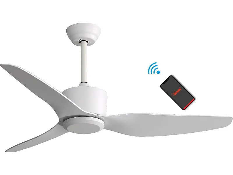 Ventilatore da Soffitto Eolo - Bimar - Bianco - 132 x 37,5 x 132 cm