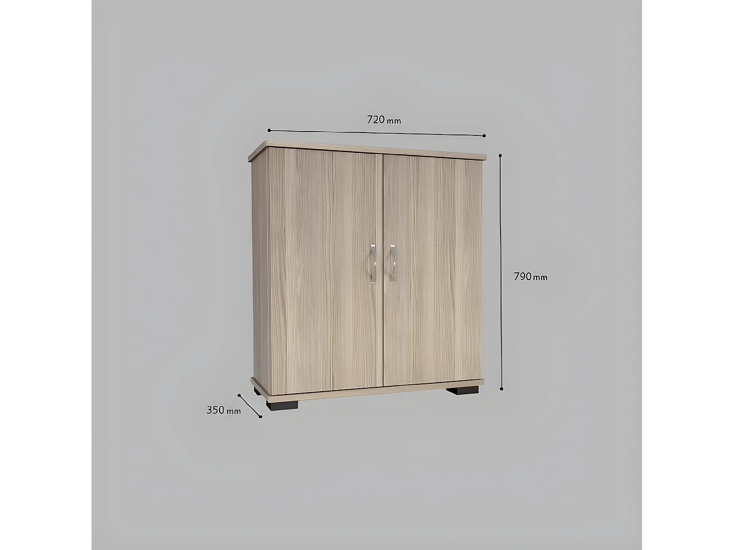 Armoire Multifonctionnelle Salvador - Cordoba - 72x35x79 cm - Homemania