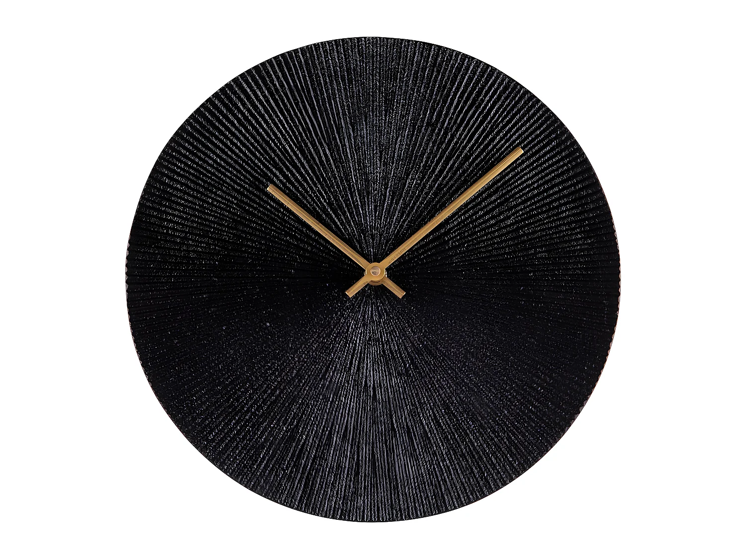 Horloge à poser Soleil noir 25 cm en métal