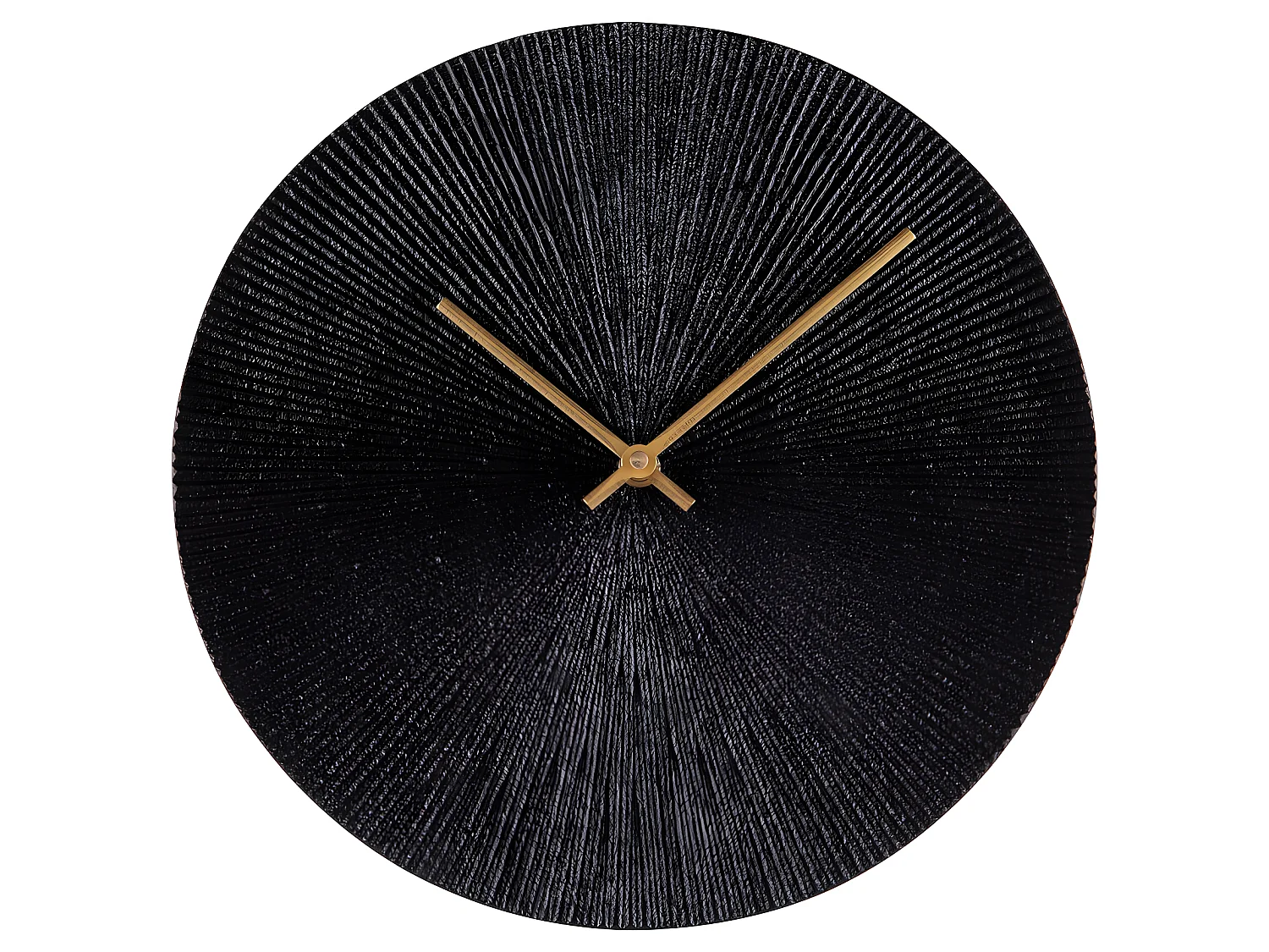 Horloge à poser Soleil noir 25 cm en métal