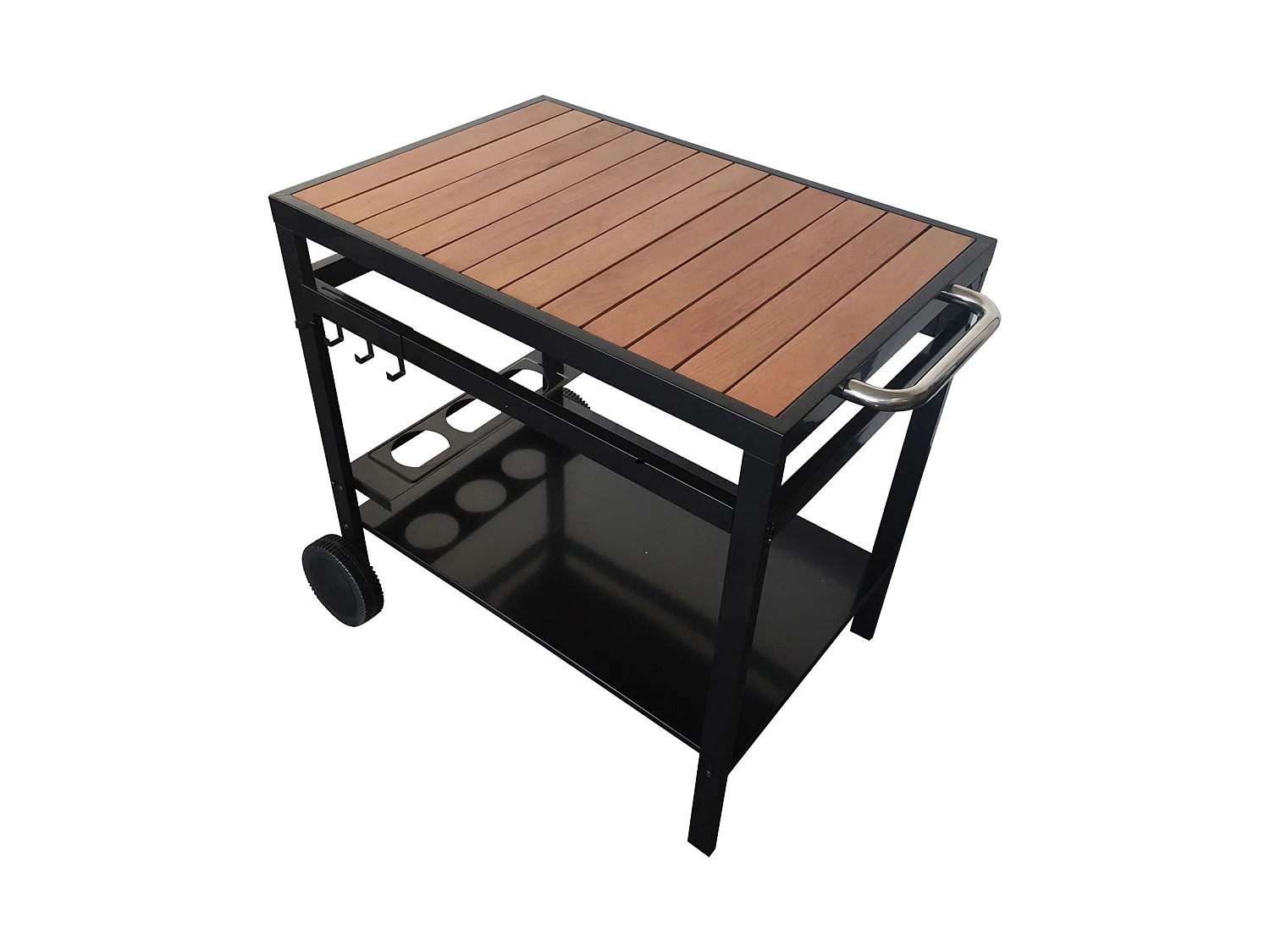 Desserte AVEIRO noire pour plancha - HAPPY GARDEN