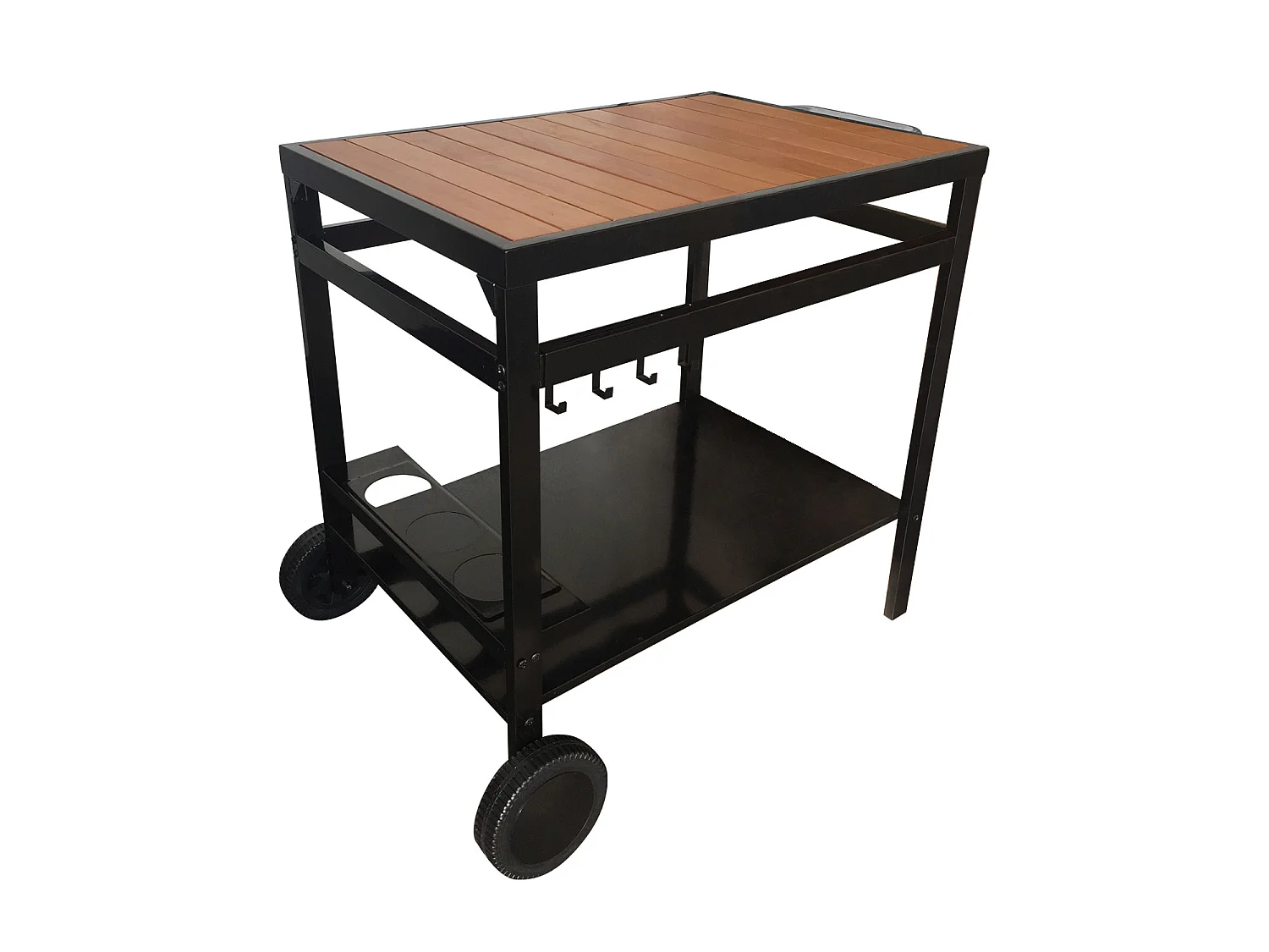 Desserte AVEIRO noire pour plancha - HAPPY GARDEN