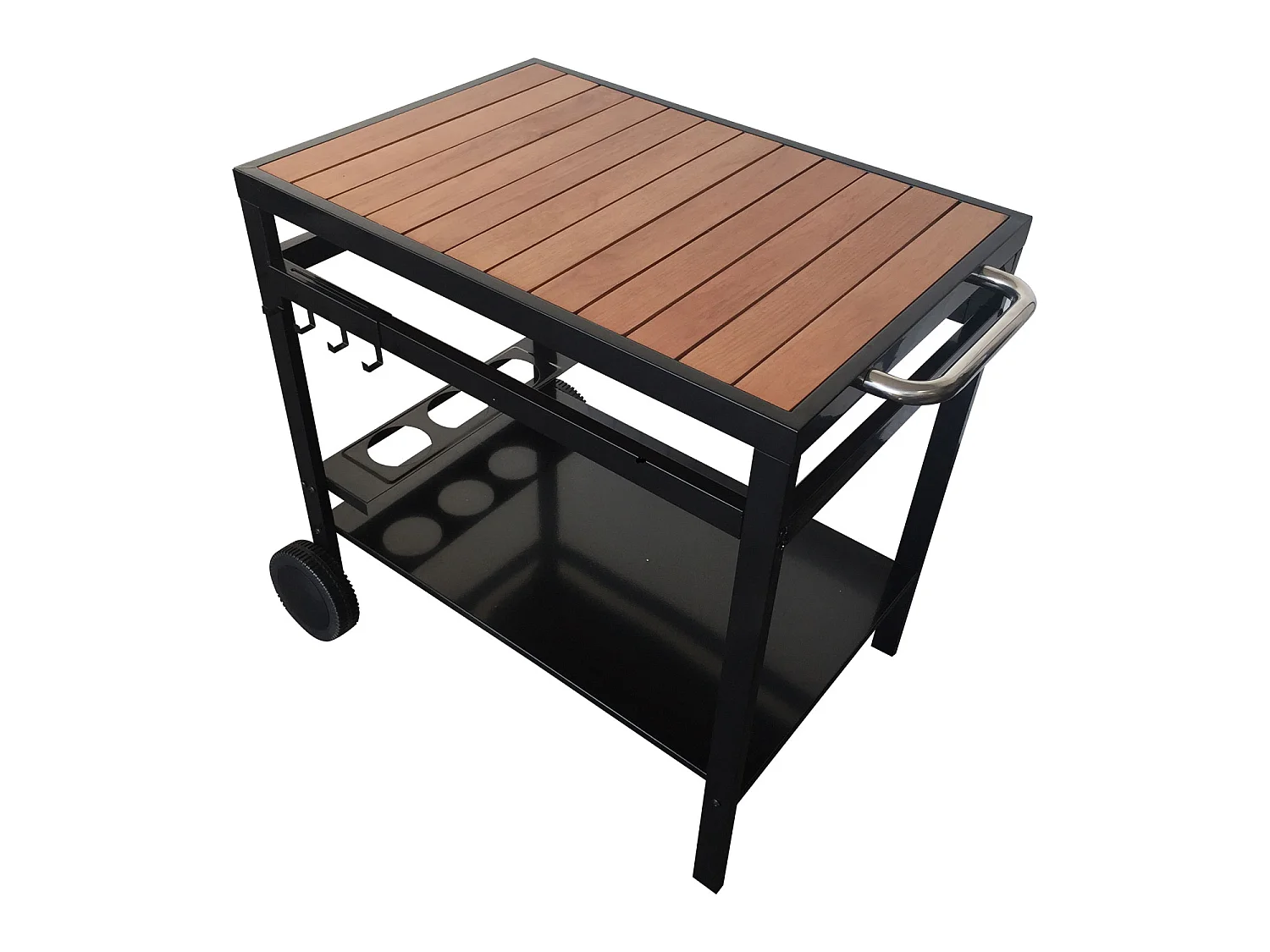 Desserte AVEIRO noire pour plancha - HAPPY GARDEN