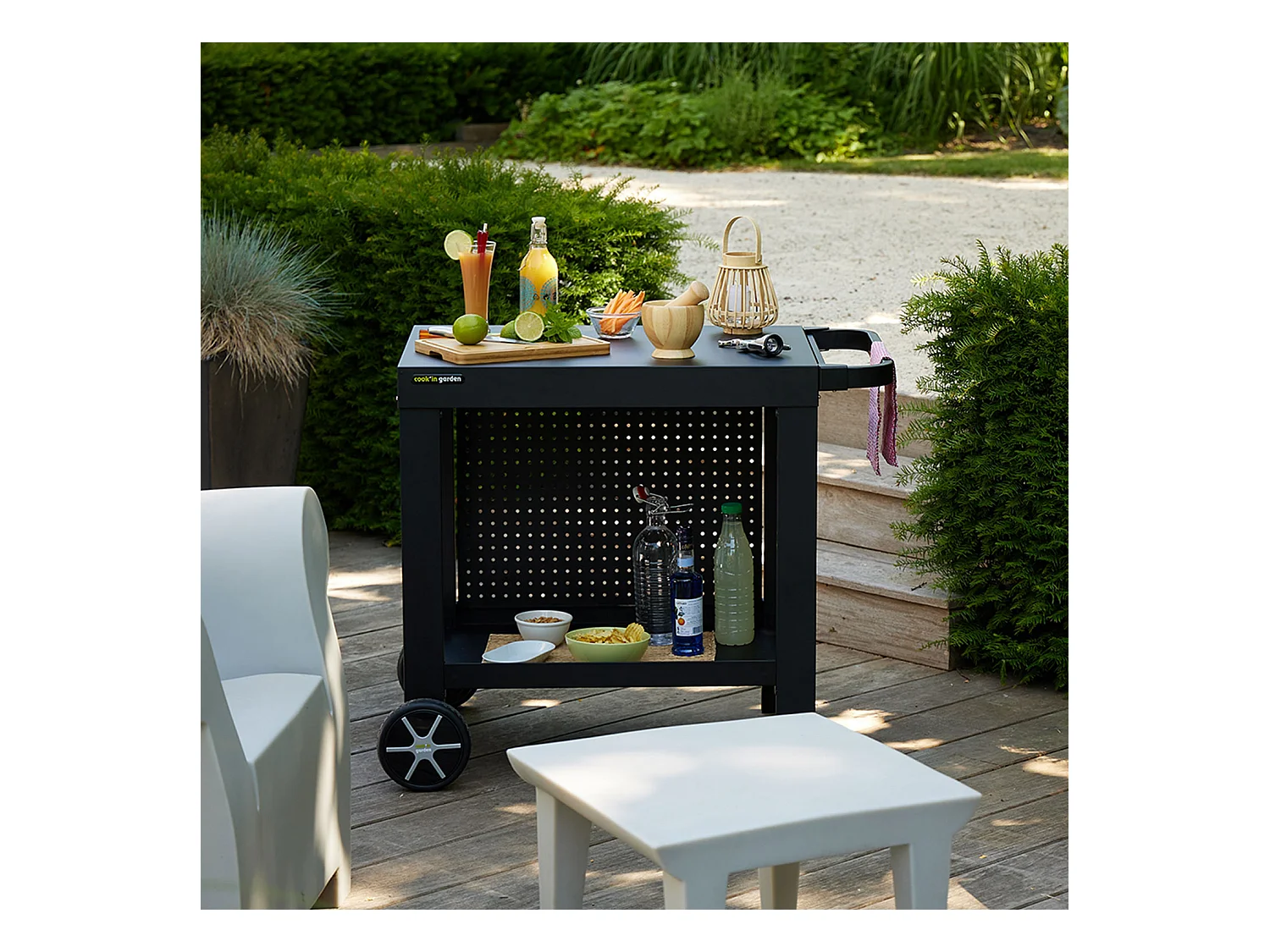 Stolik ogrodowy REVA 80 do Planchy - Praktyczny i Modularny