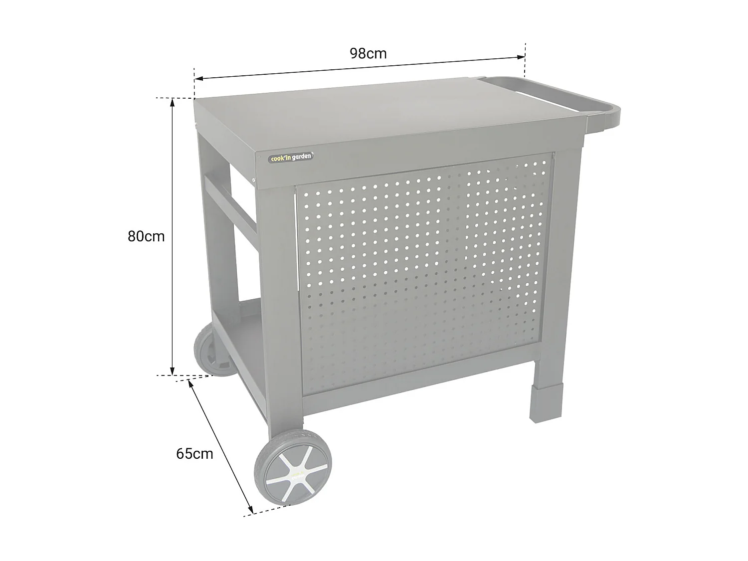 Carrello da Giardino REVA 80 per Plancha - Pratico e Modulare