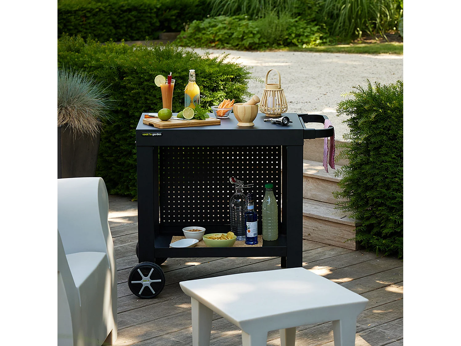 Carrello da Giardino REVA 80 per Plancha - Pratico e Modulare