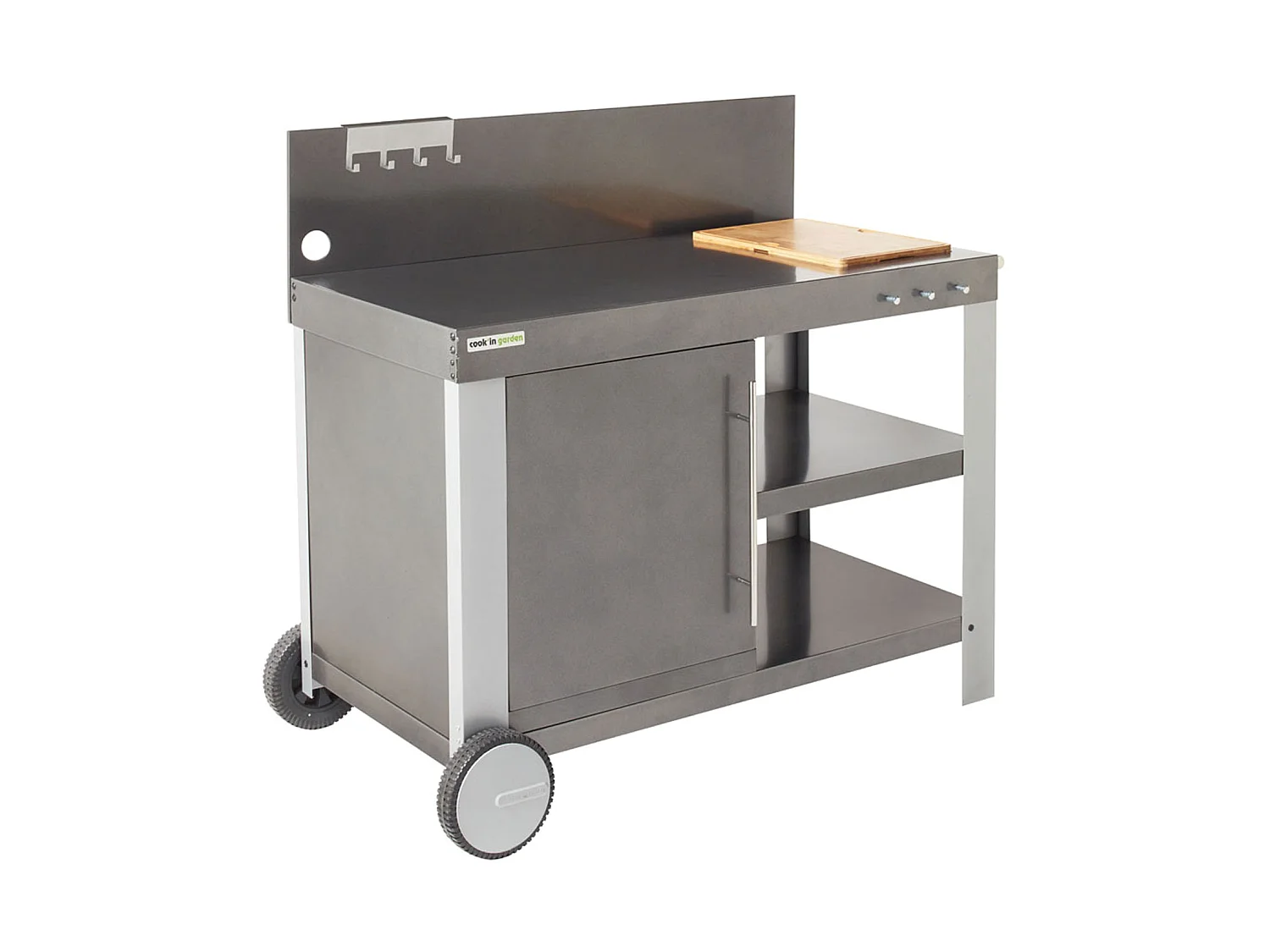 Carrito gris para plancha NOVA XL - COOK'IN GARDEN