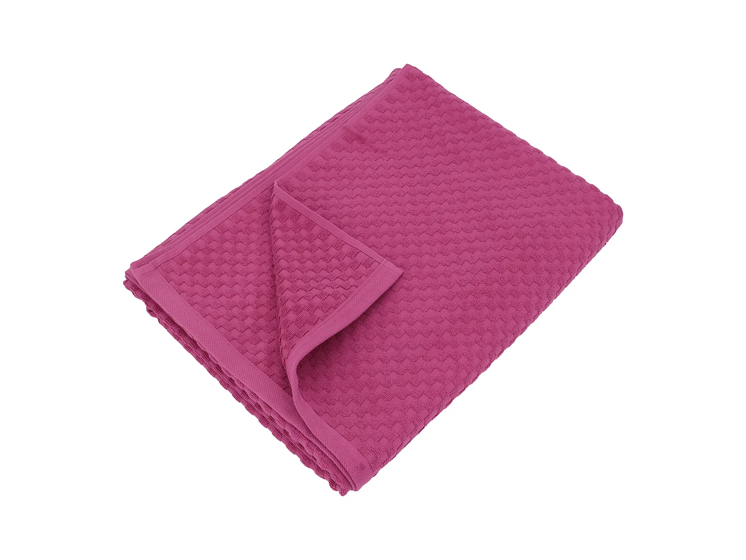 Drap de bain éponge coton 100x170 cm coton DAMA fuchsia