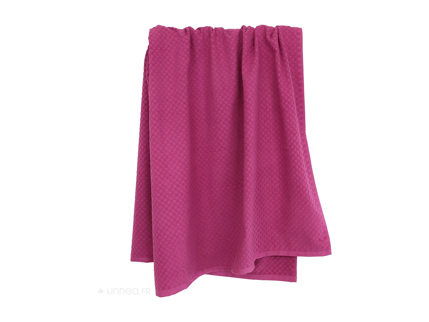 Drap de bain éponge coton 100x170 cm coton DAMA fuchsia