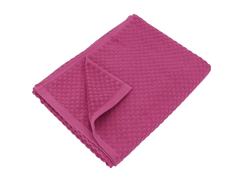 Drap de bain éponge coton 100x170 cm coton DAMA fuchsia