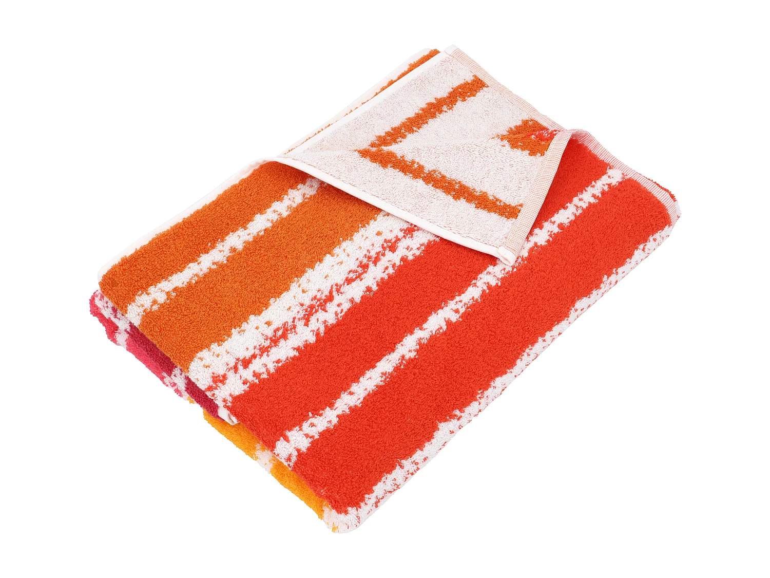 Drap de plage en coton et éponge 75x150 cm SOCOA 480 g/m² orange
