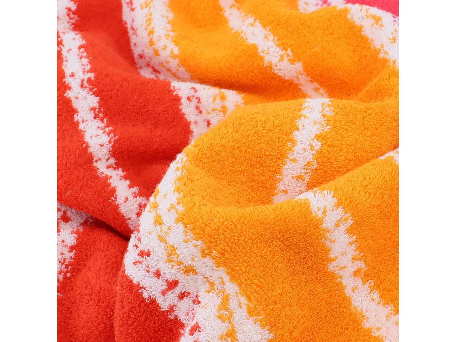 Drap de plage en coton et éponge 75x150 cm SOCOA 480 g/m² orange