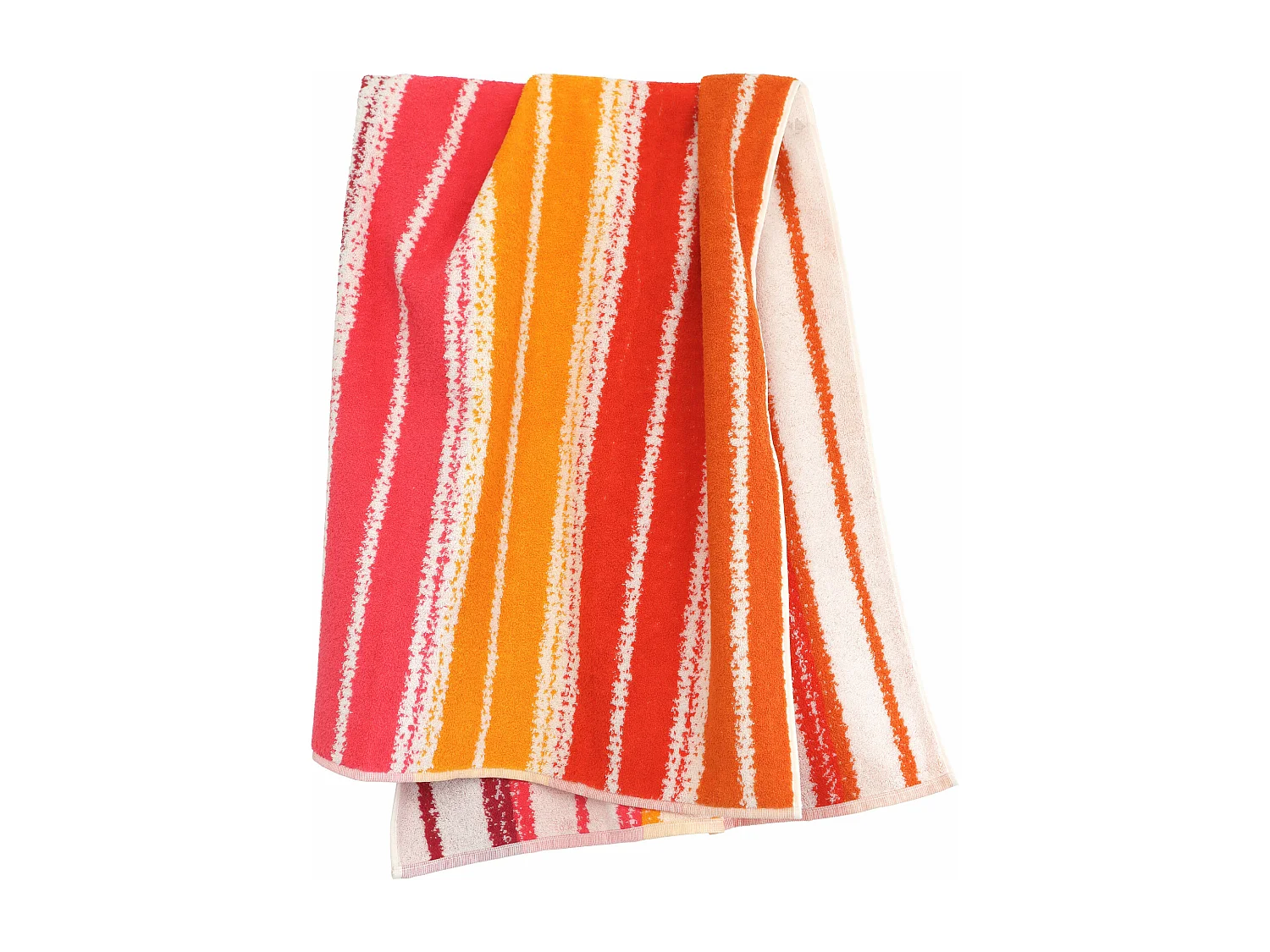 Drap de plage en coton et éponge 75x150 cm SOCOA 480 g/m² orange