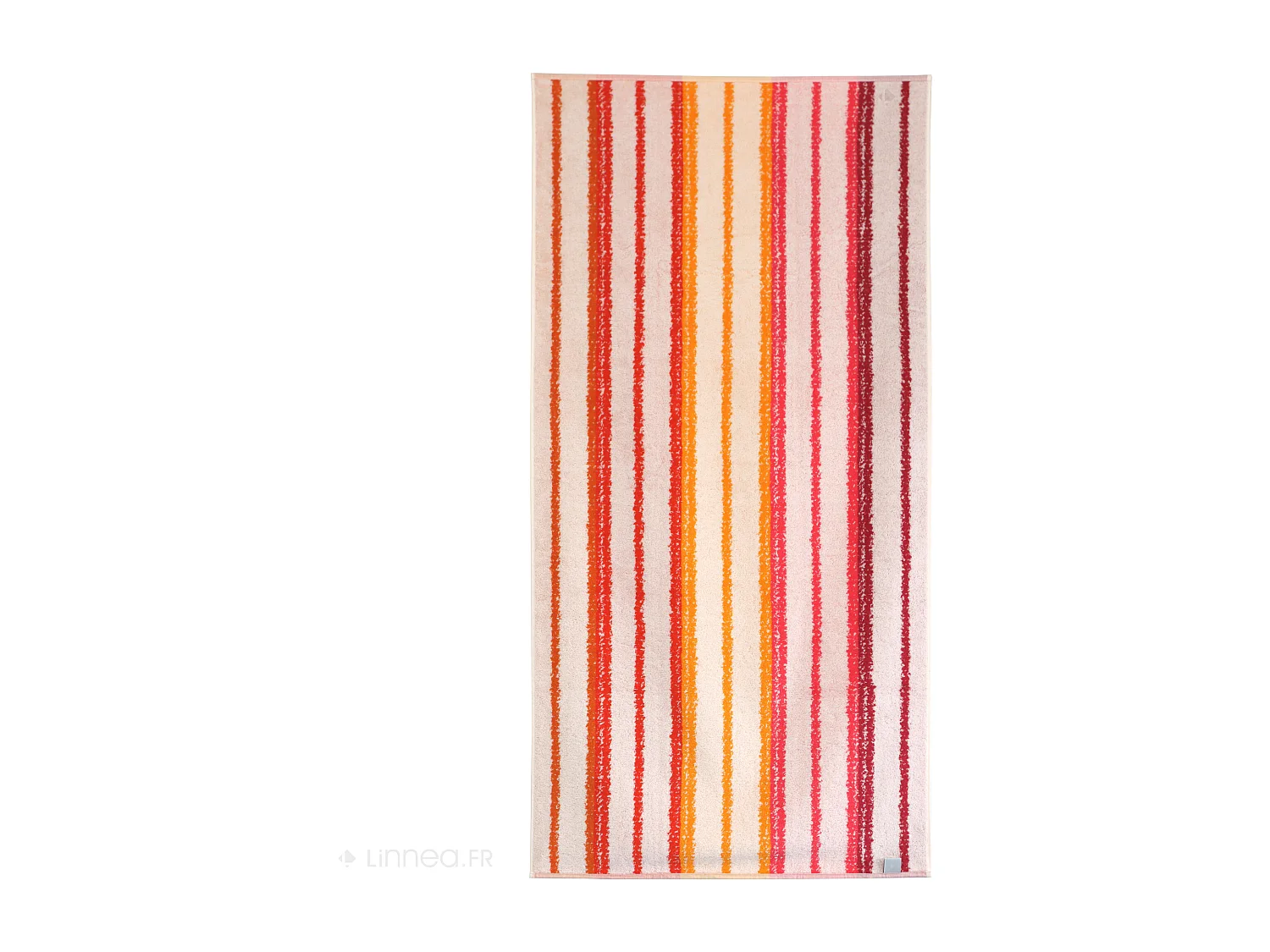 Drap de plage en coton et éponge 75x150 cm SOCOA 480 g/m² orange