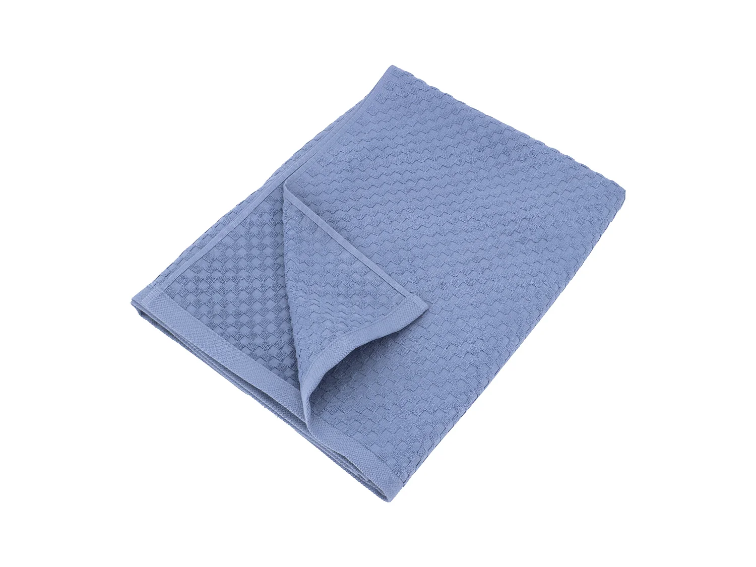 Drap de bain éponge coton 100x170 cm coton DAMA bleu lavande