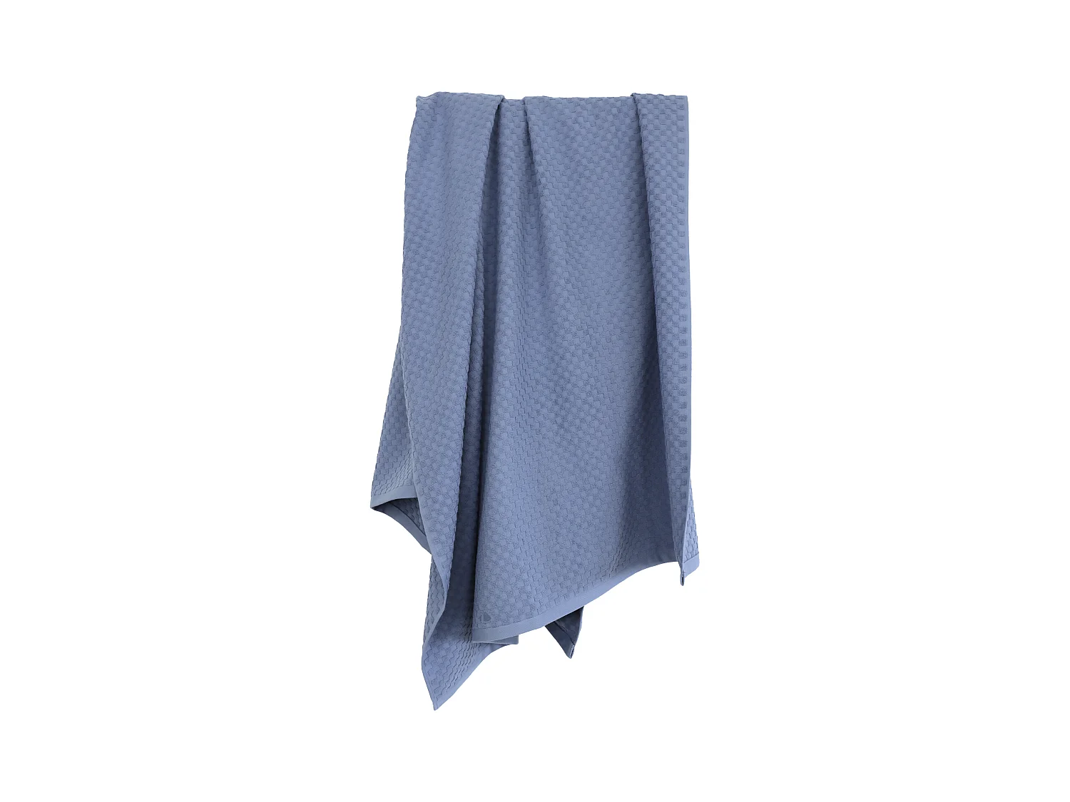 Drap de bain éponge coton 100x170 cm coton DAMA bleu lavande